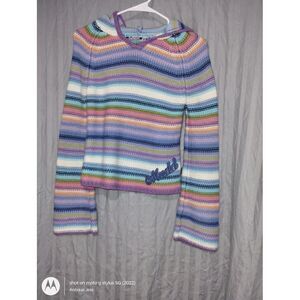 Mudd Kids Rainbow Sweater Hoodie Size Small Some Snags Pictured